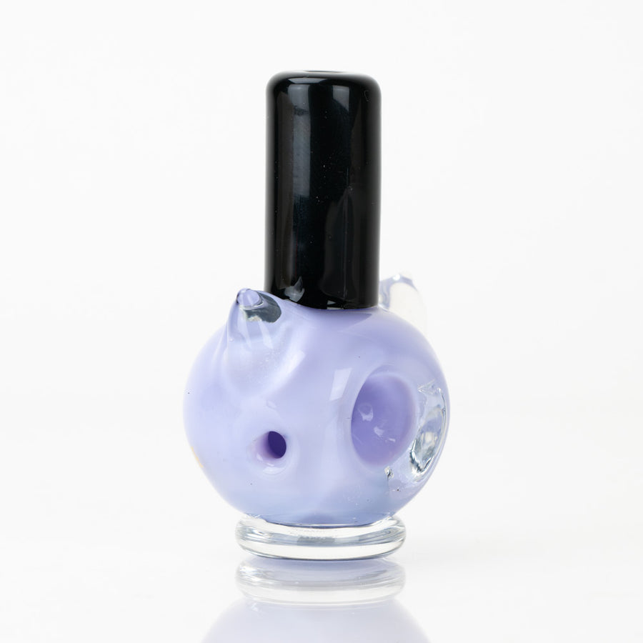 SakiBomb Kitty Purple Nail Polish Dry Pipe