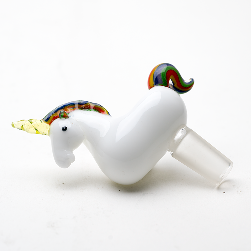 Bowl Piece - Unicorne - UV Reactive Horn