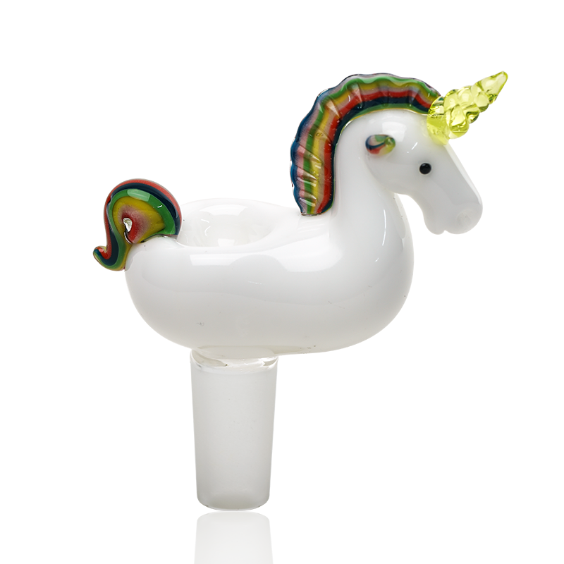 Bowl Piece - Unicorne - UV Reactive Horn
